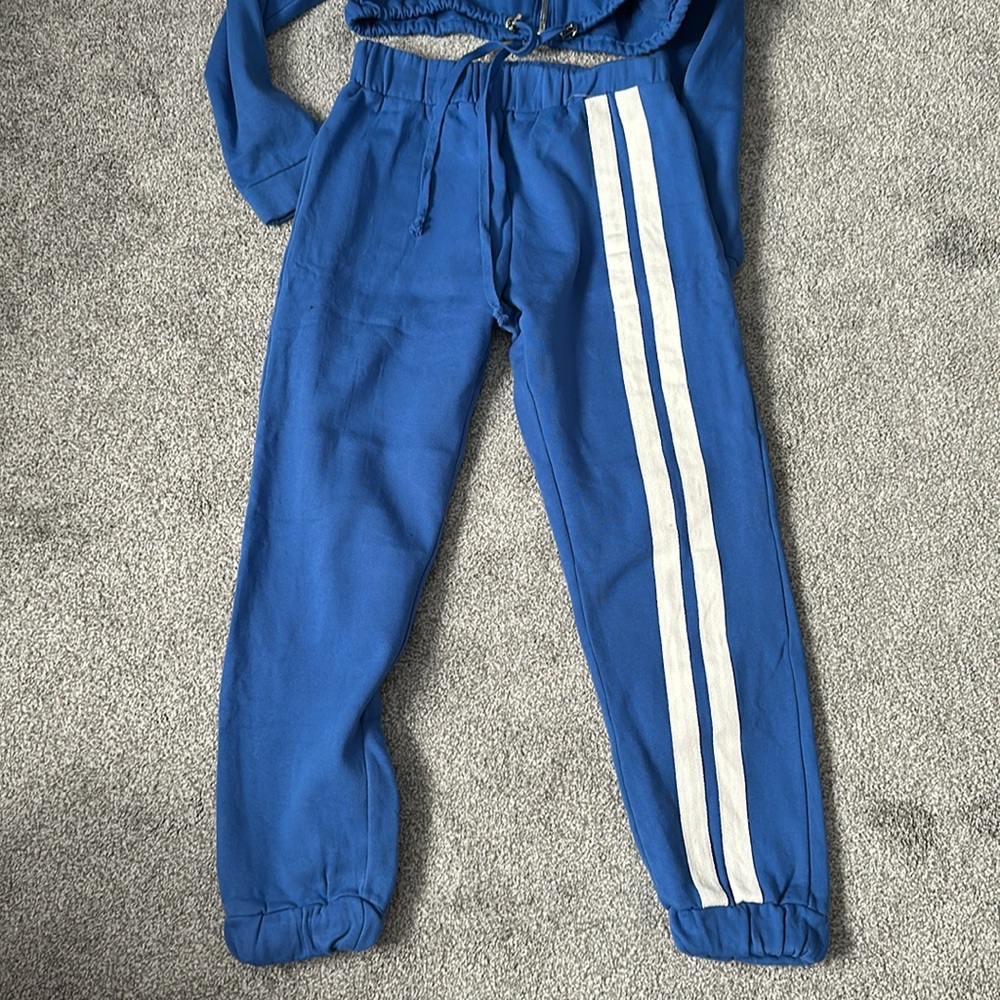 Danielle Guizio Track Pants & Joggers with White Stripes - Picture 2 of 2